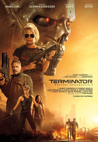 plakat filmu Terminator: Mroczne przeznaczenie 2019